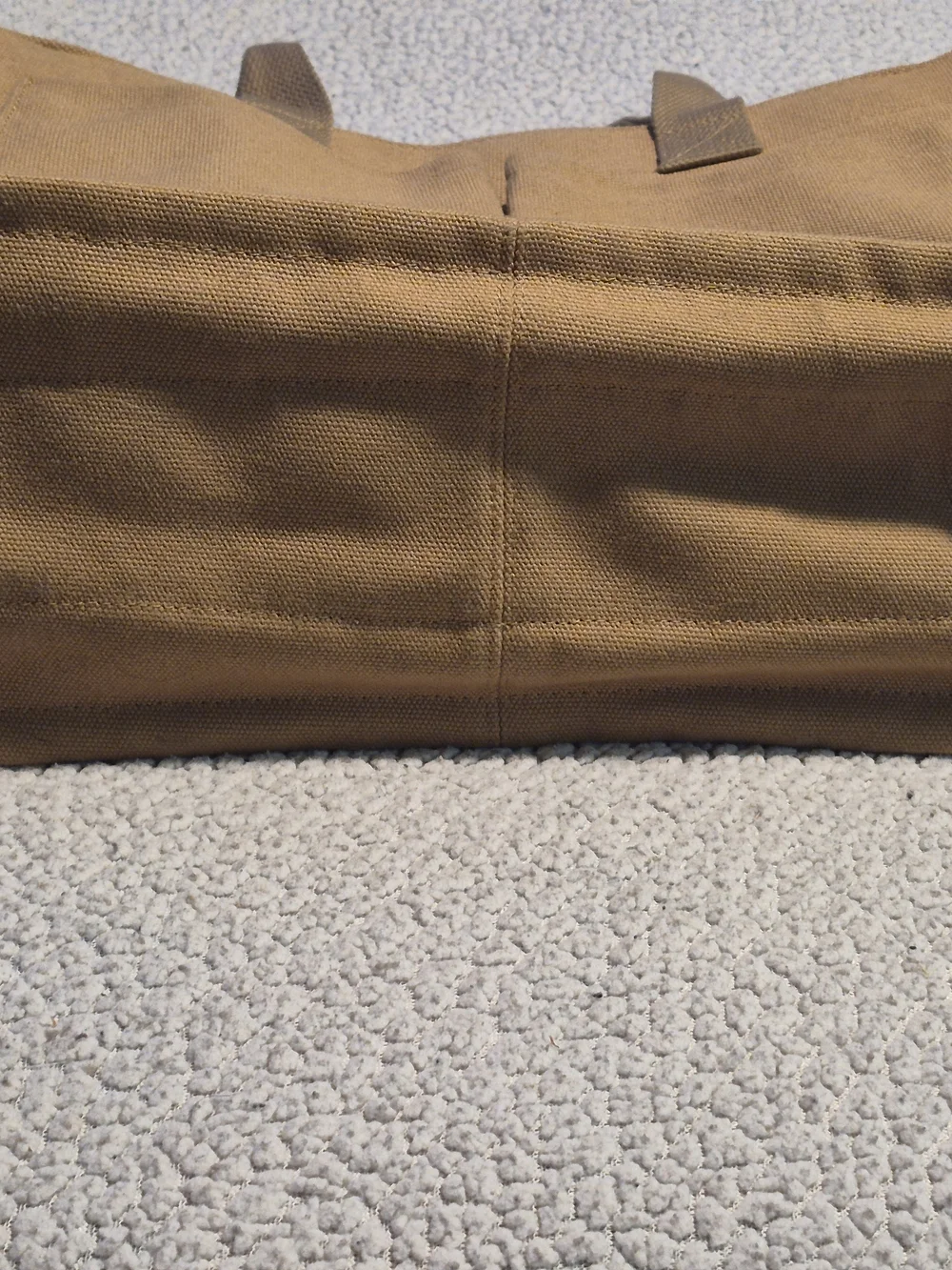 Becojadde Canvas Multi Pocket Tote Messenger Bag Khaki